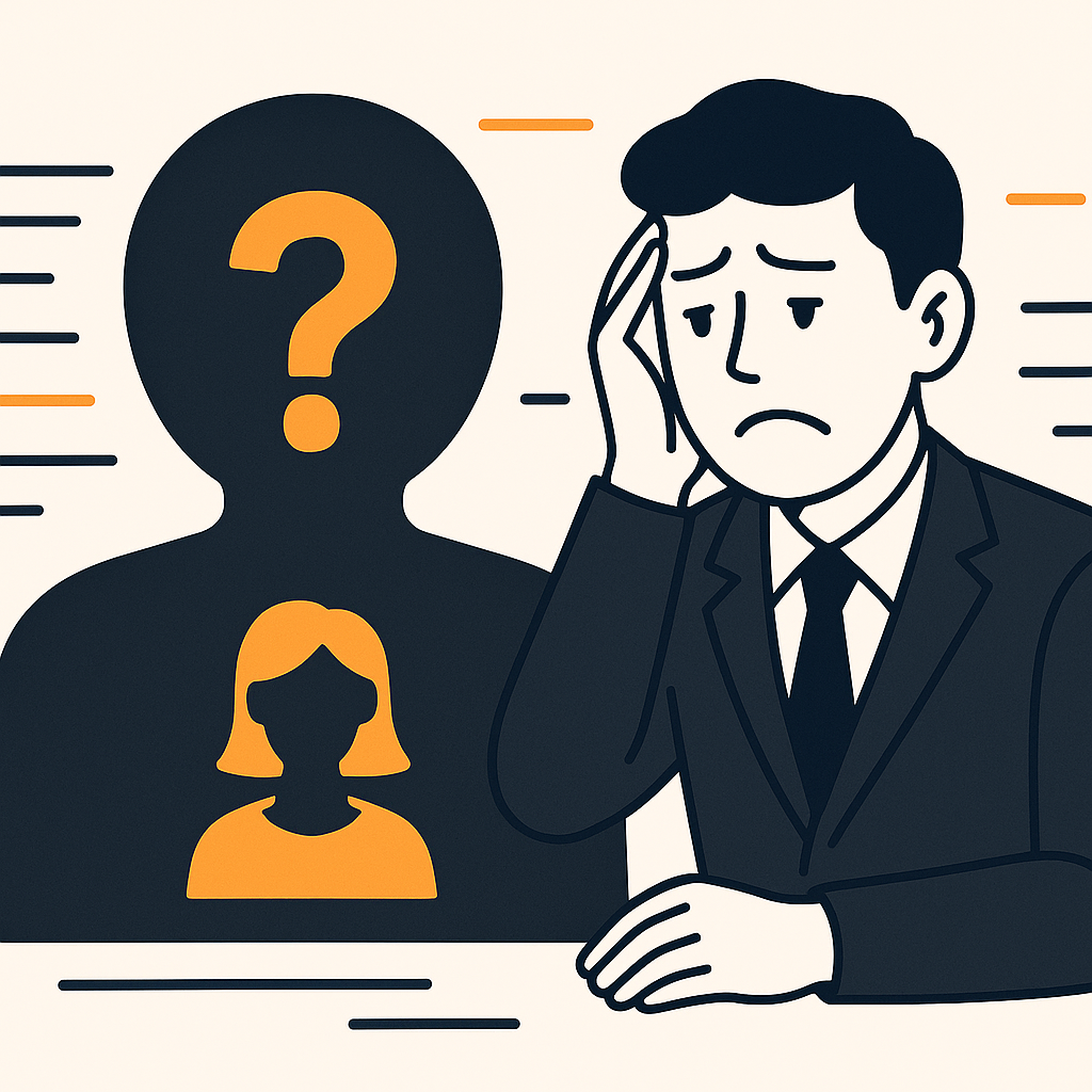 Illustration depicting target design struggles